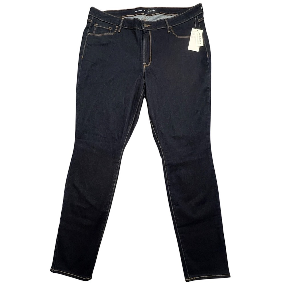 Old Navy Rockstar Skinny Jeans Dark Wash  Women's Size 18 Mid‎ Rise New